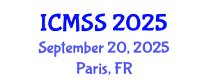 International Conference on Mathematical and Statistical Sciences (ICMSS) September 20, 2025 - Paris, France
