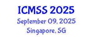 International Conference on Mathematical and Statistical Sciences (ICMSS) September 09, 2025 - Singapore, Singapore