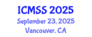 International Conference on Mathematical and Statistical Sciences (ICMSS) September 23, 2025 - Vancouver, Canada