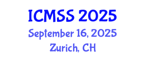 International Conference on Mathematical and Statistical Sciences (ICMSS) September 16, 2025 - Zurich, Switzerland