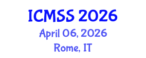 International Conference on Mathematical and Statistical Sciences (ICMSS) April 06, 2026 - Rome, Italy International Conference on Mathematical and Statistical Sciences (ICMSS) April 06, 2026 - Rome, Italy