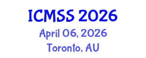 International Conference on Mathematical and Statistical Sciences (ICMSS) April 06, 2026 - Toronto, Australia