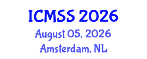 International Conference on Mathematical and Statistical Sciences (ICMSS) August 05, 2026 - Amsterdam, Netherlands International Conference on Mathematical and Statistical Sciences (ICMSS) August 05, 2026 - Amsterdam, Netherlands