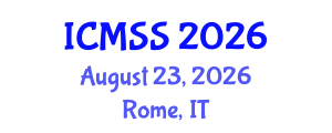 International Conference on Mathematical and Statistical Sciences (ICMSS) August 23, 2026 - Rome, Italy International Conference on Mathematical and Statistical Sciences (ICMSS) August 23, 2026 - Rome, Italy