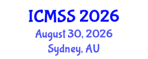 International Conference on Mathematical and Statistical Sciences (ICMSS) August 30, 2026 - Sydney, Australia International Conference on Mathematical and Statistical Sciences (ICMSS) August 30, 2026 - Sydney, Australia