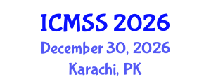 International Conference on Mathematical and Statistical Sciences (ICMSS) December 30, 2026 - Karachi, Pakistan International Conference on Mathematical and Statistical Sciences (ICMSS) December 30, 2026 - Karachi, Pakistan