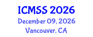 International Conference on Mathematical and Statistical Sciences (ICMSS) December 09, 2026 - Vancouver, Canada International Conference on Mathematical and Statistical Sciences (ICMSS) December 09, 2026 - Vancouver, Canada
