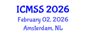 International Conference on Mathematical and Statistical Sciences (ICMSS) February 02, 2026 - Amsterdam, Netherlands International Conference on Mathematical and Statistical Sciences (ICMSS) February 02, 2026 - Amsterdam, Netherlands