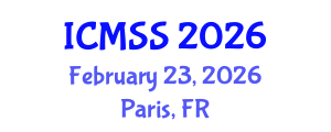 International Conference on Mathematical and Statistical Sciences (ICMSS) February 23, 2026 - Paris, France International Conference on Mathematical and Statistical Sciences (ICMSS) February 23, 2026 - Paris, France