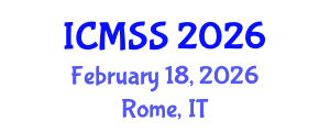 International Conference on Mathematical and Statistical Sciences (ICMSS) February 18, 2026 - Rome, Italy