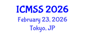 International Conference on Mathematical and Statistical Sciences (ICMSS) February 23, 2026 - Tokyo, Japan International Conference on Mathematical and Statistical Sciences (ICMSS) February 23, 2026 - Tokyo, Japan
