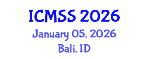 International Conference on Mathematical and Statistical Sciences (ICMSS) January 05, 2026 - Bali, Indonesia International Conference on Mathematical and Statistical Sciences (ICMSS) January 05, 2026 - Bali, Indonesia