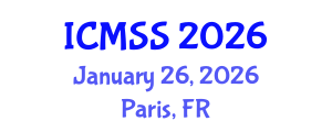 International Conference on Mathematical and Statistical Sciences (ICMSS) January 26, 2026 - Paris, France International Conference on Mathematical and Statistical Sciences (ICMSS) January 26, 2026 - Paris, France