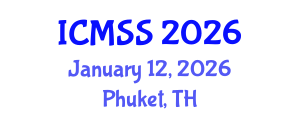International Conference on Mathematical and Statistical Sciences (ICMSS) January 12, 2026 - Phuket, Thailand