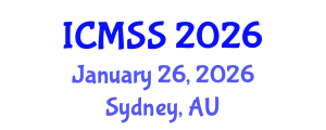 International Conference on Mathematical and Statistical Sciences (ICMSS) January 26, 2026 - Sydney, Australia