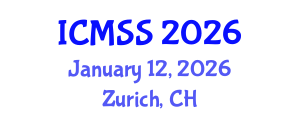 International Conference on Mathematical and Statistical Sciences (ICMSS) January 12, 2026 - Zurich, Switzerland International Conference on Mathematical and Statistical Sciences (ICMSS) January 12, 2026 - Zurich, Switzerland