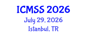 International Conference on Mathematical and Statistical Sciences (ICMSS) July 29, 2026 - Istanbul, Turkey International Conference on Mathematical and Statistical Sciences (ICMSS) July 29, 2026 - Istanbul, Turkey