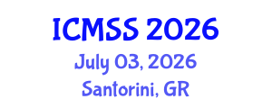 International Conference on Mathematical and Statistical Sciences (ICMSS) July 03, 2026 - Santorini, Greece International Conference on Mathematical and Statistical Sciences (ICMSS) July 03, 2026 - Santorini, Greece