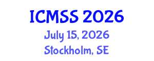 International Conference on Mathematical and Statistical Sciences (ICMSS) July 15, 2026 - Stockholm, Sweden International Conference on Mathematical and Statistical Sciences (ICMSS) July 15, 2026 - Stockholm, Sweden
