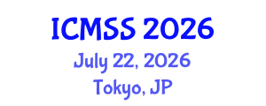 International Conference on Mathematical and Statistical Sciences (ICMSS) July 22, 2026 - Tokyo, Japan International Conference on Mathematical and Statistical Sciences (ICMSS) July 22, 2026 - Tokyo, Japan