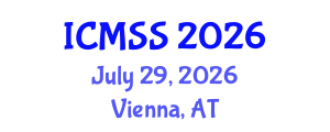 International Conference on Mathematical and Statistical Sciences (ICMSS) July 29, 2026 - Vienna, Austria International Conference on Mathematical and Statistical Sciences (ICMSS) July 29, 2026 - Vienna, Austria