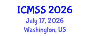 International Conference on Mathematical and Statistical Sciences (ICMSS) July 17, 2026 - Washington, United States International Conference on Mathematical and Statistical Sciences (ICMSS) July 17, 2026 - Washington, United States