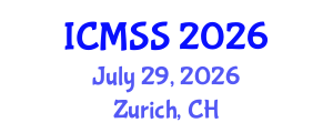 International Conference on Mathematical and Statistical Sciences (ICMSS) July 29, 2026 - Zurich, Switzerland
