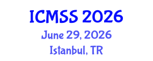 International Conference on Mathematical and Statistical Sciences (ICMSS) June 29, 2026 - Istanbul, Turkey International Conference on Mathematical and Statistical Sciences (ICMSS) June 29, 2026 - Istanbul, Turkey