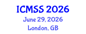 International Conference on Mathematical and Statistical Sciences (ICMSS) June 29, 2026 - London, United Kingdom International Conference on Mathematical and Statistical Sciences (ICMSS) June 29, 2026 - London, United Kingdom
