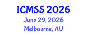 International Conference on Mathematical and Statistical Sciences (ICMSS) June 29, 2026 - Melbourne, Australia International Conference on Mathematical and Statistical Sciences (ICMSS) June 29, 2026 - Melbourne, Australia