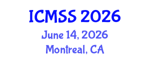 International Conference on Mathematical and Statistical Sciences (ICMSS) June 14, 2026 - Montreal, Canada