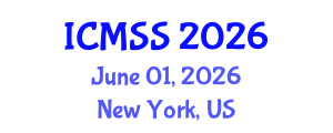 International Conference on Mathematical and Statistical Sciences (ICMSS) June 01, 2026 - New York, United States International Conference on Mathematical and Statistical Sciences (ICMSS) June 01, 2026 - New York, United States