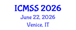 International Conference on Mathematical and Statistical Sciences (ICMSS) June 22, 2026 - Venice, Italy International Conference on Mathematical and Statistical Sciences (ICMSS) June 22, 2026 - Venice, Italy