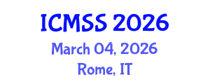 International Conference on Mathematical and Statistical Sciences (ICMSS) March 04, 2026 - Rome, Italy