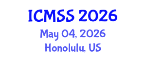 International Conference on Mathematical and Statistical Sciences (ICMSS) May 04, 2026 - Honolulu, United States International Conference on Mathematical and Statistical Sciences (ICMSS) May 04, 2026 - Honolulu, United States