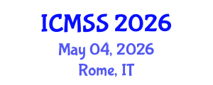 International Conference on Mathematical and Statistical Sciences (ICMSS) May 04, 2026 - Rome, Italy International Conference on Mathematical and Statistical Sciences (ICMSS) May 04, 2026 - Rome, Italy