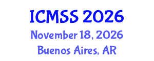 International Conference on Mathematical and Statistical Sciences (ICMSS) November 18, 2026 - Buenos Aires, Argentina International Conference on Mathematical and Statistical Sciences (ICMSS) November 18, 2026 - Buenos Aires, Argentina