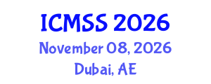 International Conference on Mathematical and Statistical Sciences (ICMSS) November 08, 2026 - Dubai, United Arab Emirates International Conference on Mathematical and Statistical Sciences (ICMSS) November 08, 2026 - Dubai, United Arab Emirates
