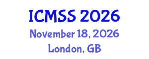 International Conference on Mathematical and Statistical Sciences (ICMSS) November 18, 2026 - London, United Kingdom International Conference on Mathematical and Statistical Sciences (ICMSS) November 18, 2026 - London, United Kingdom