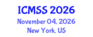 International Conference on Mathematical and Statistical Sciences (ICMSS) November 04, 2026 - New York, United States International Conference on Mathematical and Statistical Sciences (ICMSS) November 04, 2026 - New York, United States