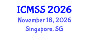 International Conference on Mathematical and Statistical Sciences (ICMSS) November 18, 2026 - Singapore, Singapore International Conference on Mathematical and Statistical Sciences (ICMSS) November 18, 2026 - Singapore, Singapore