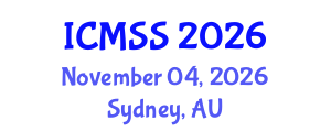 International Conference on Mathematical and Statistical Sciences (ICMSS) November 04, 2026 - Sydney, Australia International Conference on Mathematical and Statistical Sciences (ICMSS) November 04, 2026 - Sydney, Australia