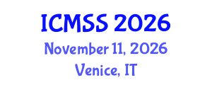 International Conference on Mathematical and Statistical Sciences (ICMSS) November 11, 2026 - Venice, Italy International Conference on Mathematical and Statistical Sciences (ICMSS) November 11, 2026 - Venice, Italy