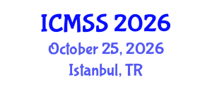 International Conference on Mathematical and Statistical Sciences (ICMSS) October 25, 2026 - Istanbul, Turkey International Conference on Mathematical and Statistical Sciences (ICMSS) October 25, 2026 - Istanbul, Turkey