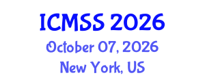 International Conference on Mathematical and Statistical Sciences (ICMSS) October 07, 2026 - New York, United States