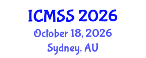 International Conference on Mathematical and Statistical Sciences (ICMSS) October 18, 2026 - Sydney, Australia