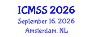 International Conference on Mathematical and Statistical Sciences (ICMSS) September 16, 2026 - Amsterdam, Netherlands International Conference on Mathematical and Statistical Sciences (ICMSS) September 16, 2026 - Amsterdam, Netherlands