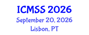 International Conference on Mathematical and Statistical Sciences (ICMSS) September 20, 2026 - Lisbon, Portugal International Conference on Mathematical and Statistical Sciences (ICMSS) September 20, 2026 - Lisbon, Portugal