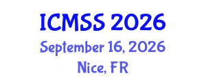 International Conference on Mathematical and Statistical Sciences (ICMSS) September 16, 2026 - Nice, France International Conference on Mathematical and Statistical Sciences (ICMSS) September 16, 2026 - Nice, France