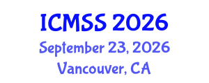 International Conference on Mathematical and Statistical Sciences (ICMSS) September 23, 2026 - Vancouver, Canada International Conference on Mathematical and Statistical Sciences (ICMSS) September 23, 2026 - Vancouver, Canada
